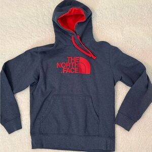 North Face men’s hoodie blue heather GUC